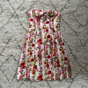 Vintage 90s 00s Y2K Helen Wang Strapless Mini Dress